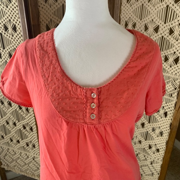 Boden short sleeve t-shirt coral size 10 - Picture 7 of 11